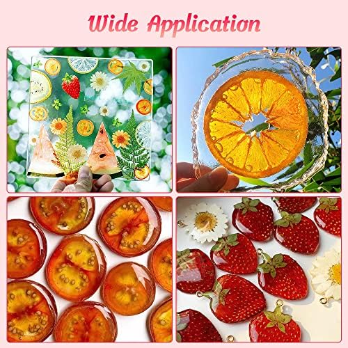 Blaflo Dried Flowers Fruits 60 Pieces Set for Resin Crafts