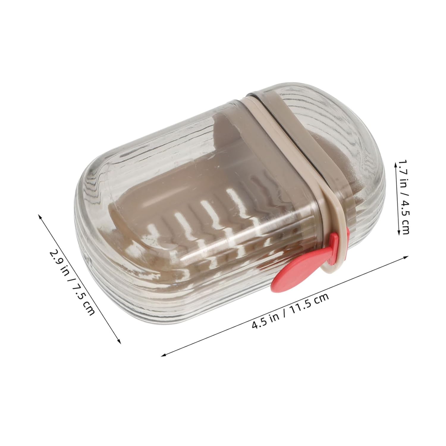 Portable Travel Soap Box with Drainage and Sealed Lid