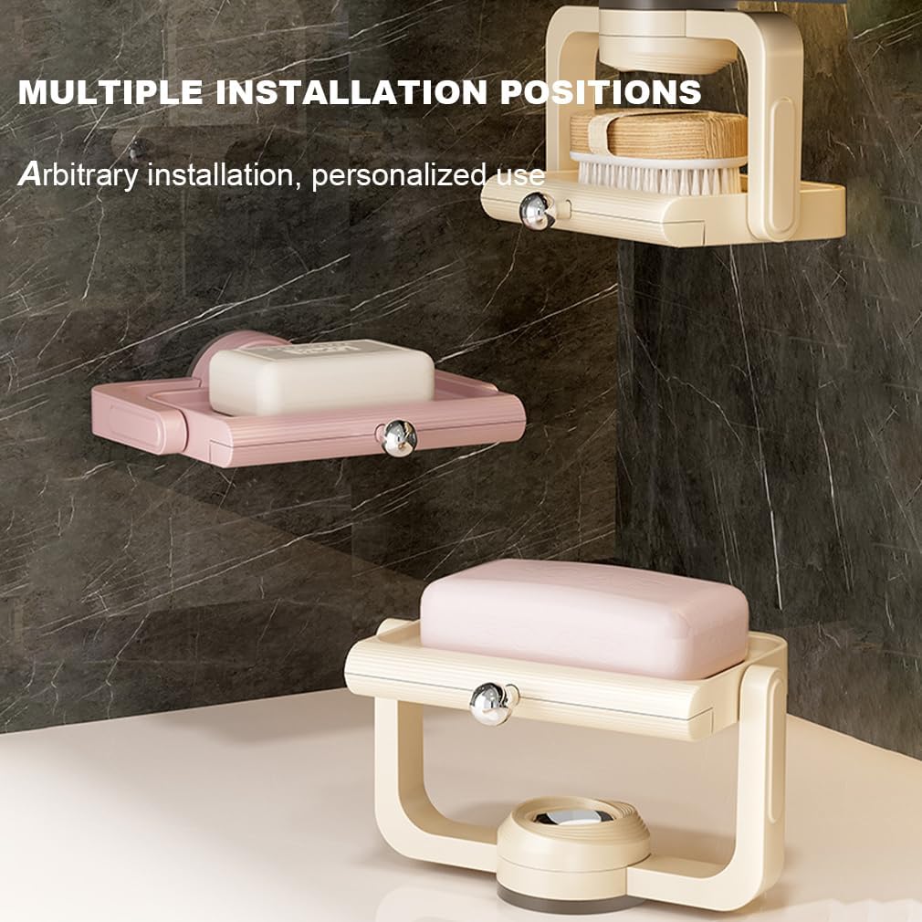 2025 Rotatable Suction Cup Soap Dish Wall Mount