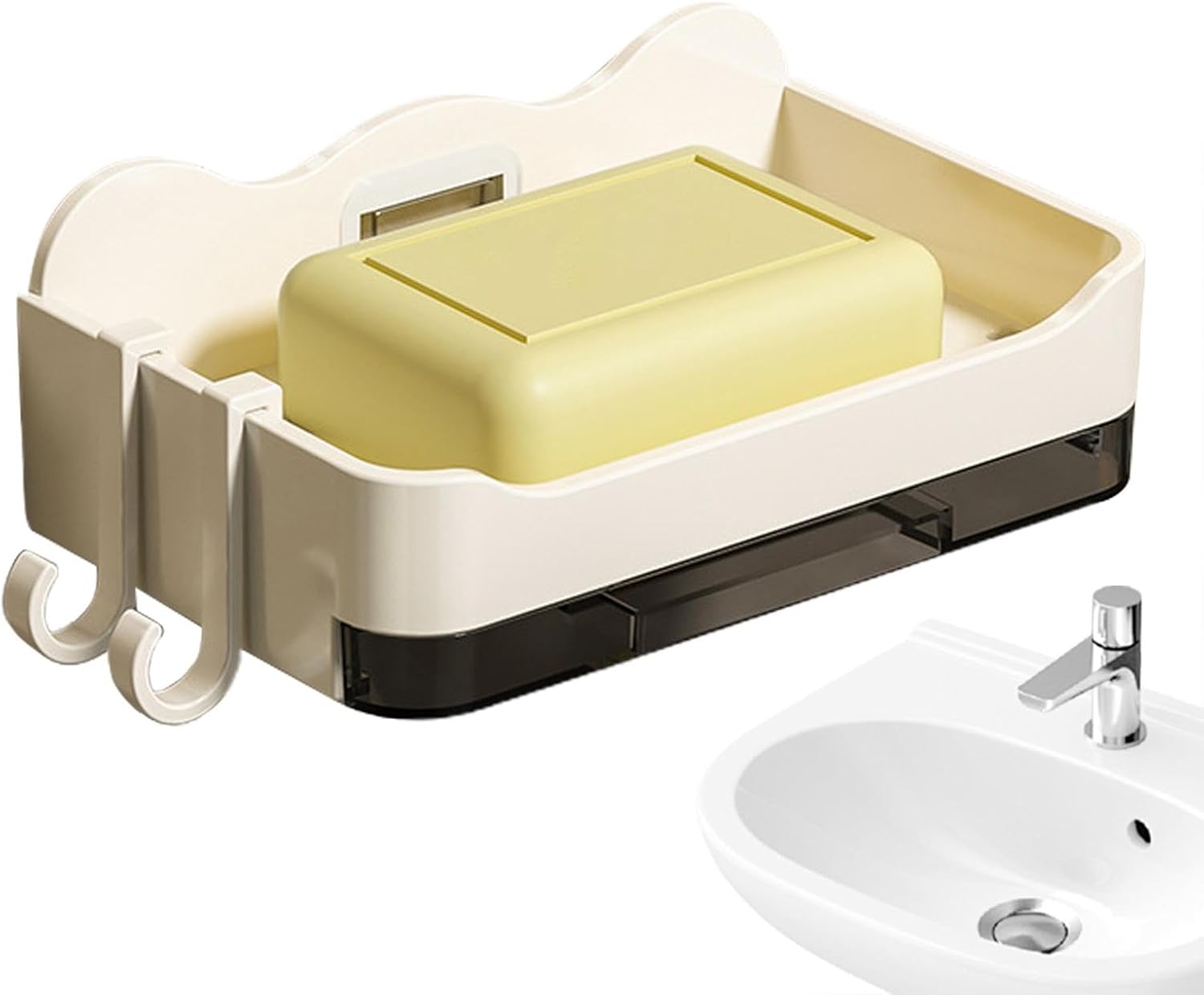 Generic Soap Dish - 52x33x16in Rectangular Bath Holder with Removable Design