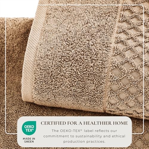 Great Bay Home Mocha Brown Towel Set - 6 Piece