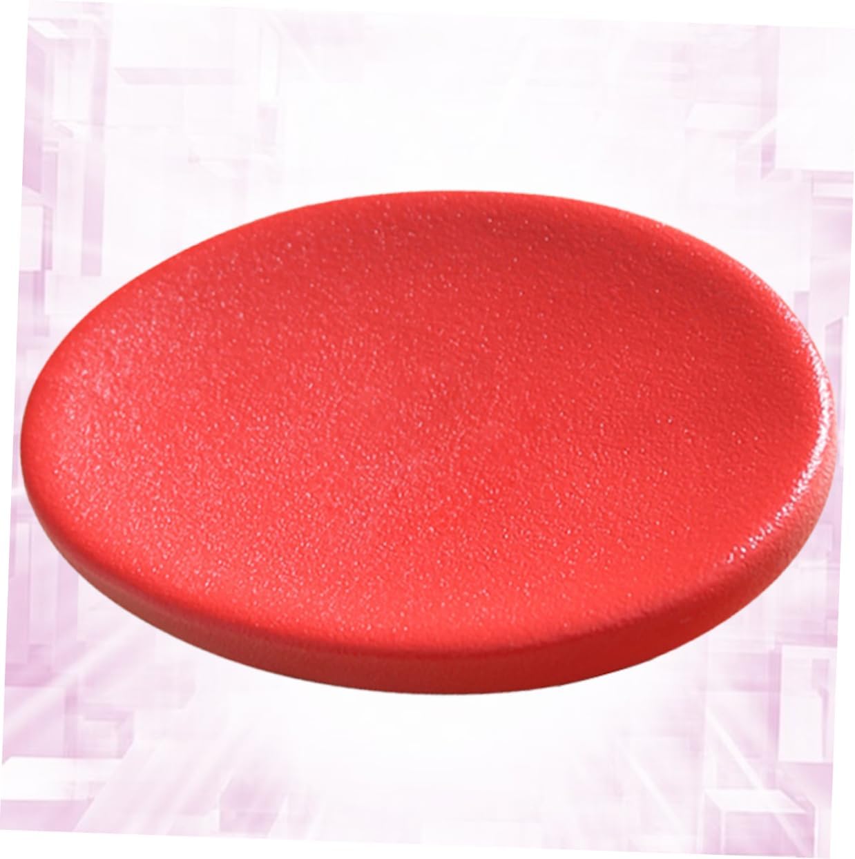 COSMEVIVI 1pc Ceramic Soap Dish Holder for Bar Red Bathroom Organizer