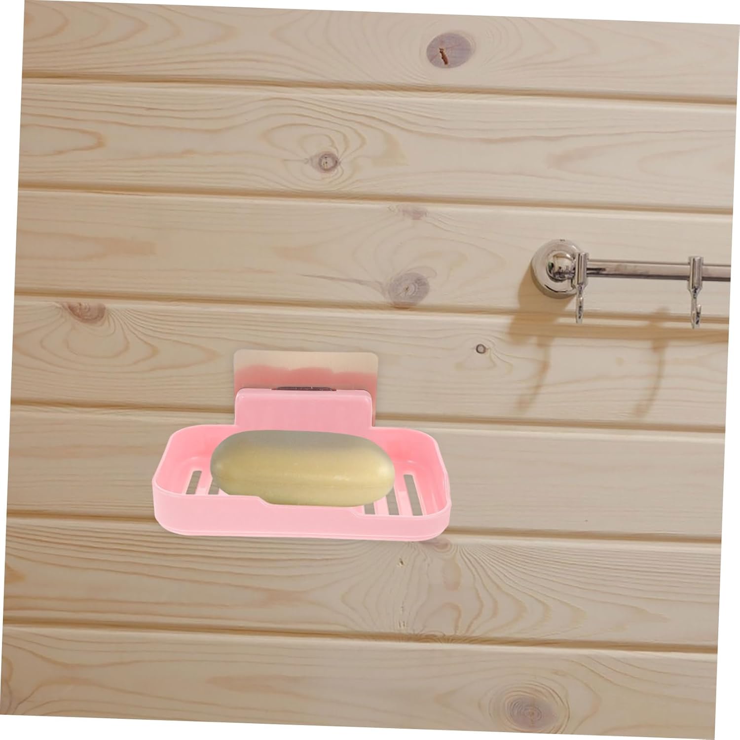 Healifty Wall-Mounted Soap Holder with Adhesive PP Material