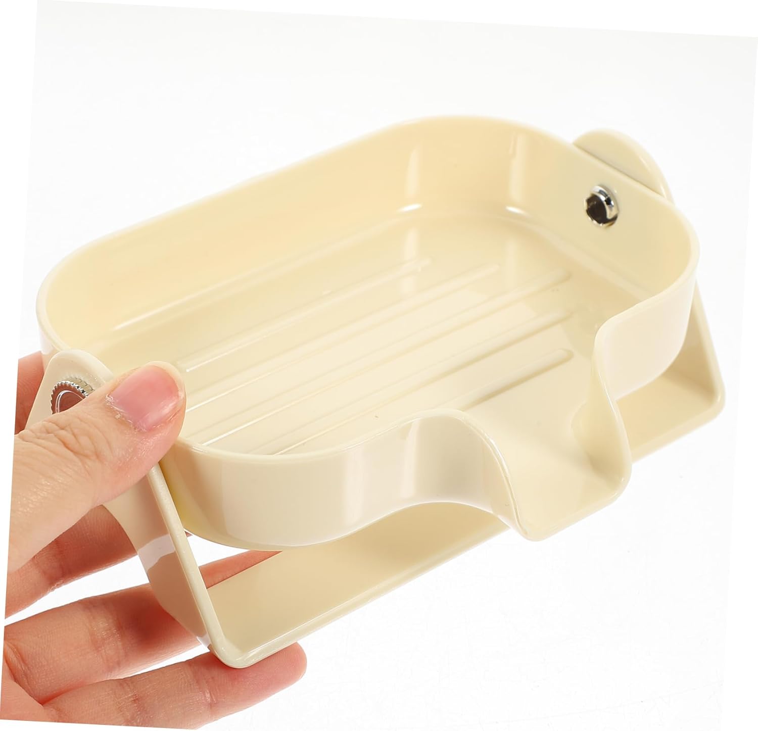 BUGUUYO Self-Draining Soap Dish Holder for Bathroom and Kitchen
