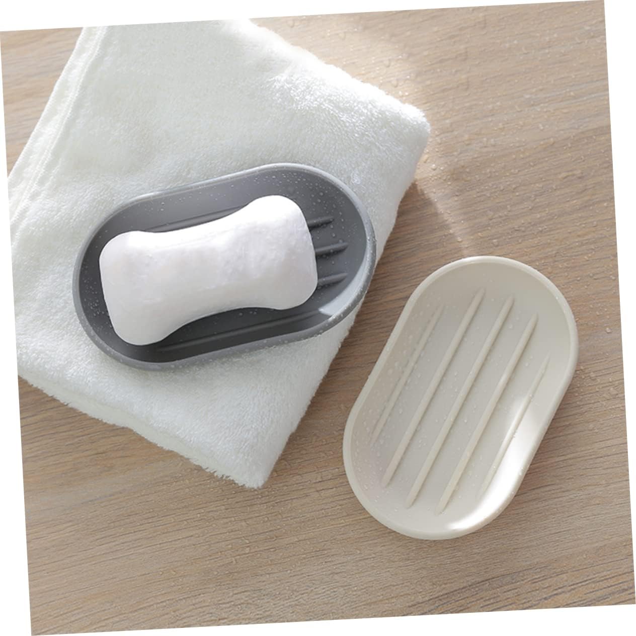 Elegant Beige Soap Holder for Bathroom 1