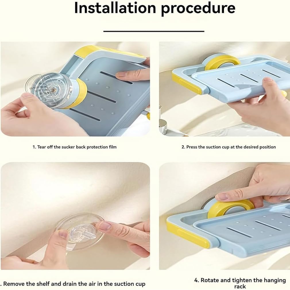 2025 Rotatable Suction Cup Soap Dish Wall Mount
