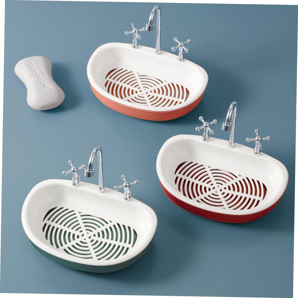 GLEAVI Suction Cup Soap Holder for Shower and Kitchen