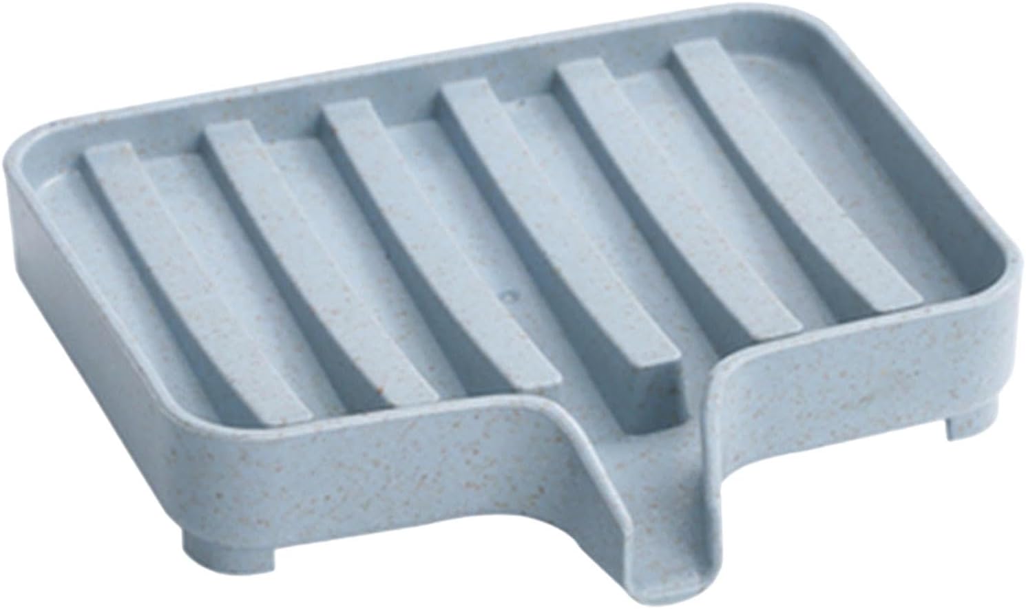 Durable Soap Holder with Drainage and Striped Design