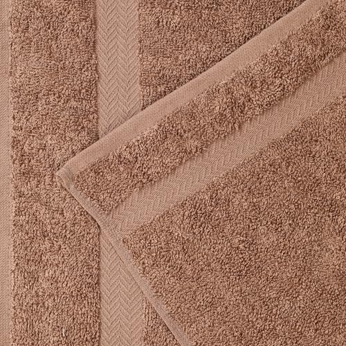 Superior 4-Piece Cotton Bath Towel Set - Latte