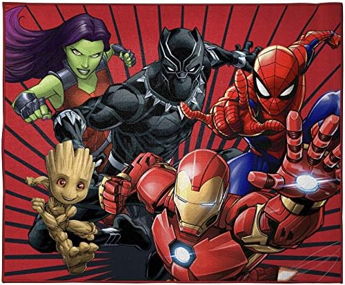 Jay Franco Marvel Avengers Full Assault Kids Room Rug 4x5ft
