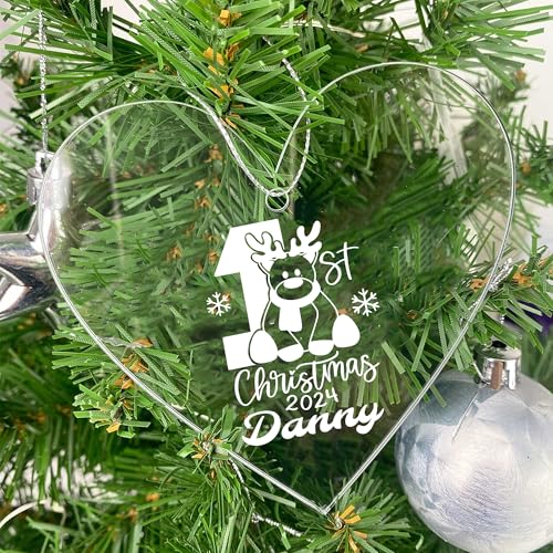Jasilon Personalized Baby First Christmas Ornament 1