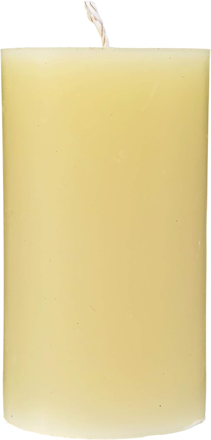 Alternative Imagination Large Beeswax Candles 80 Hour Ivory Pillar 1 Pack