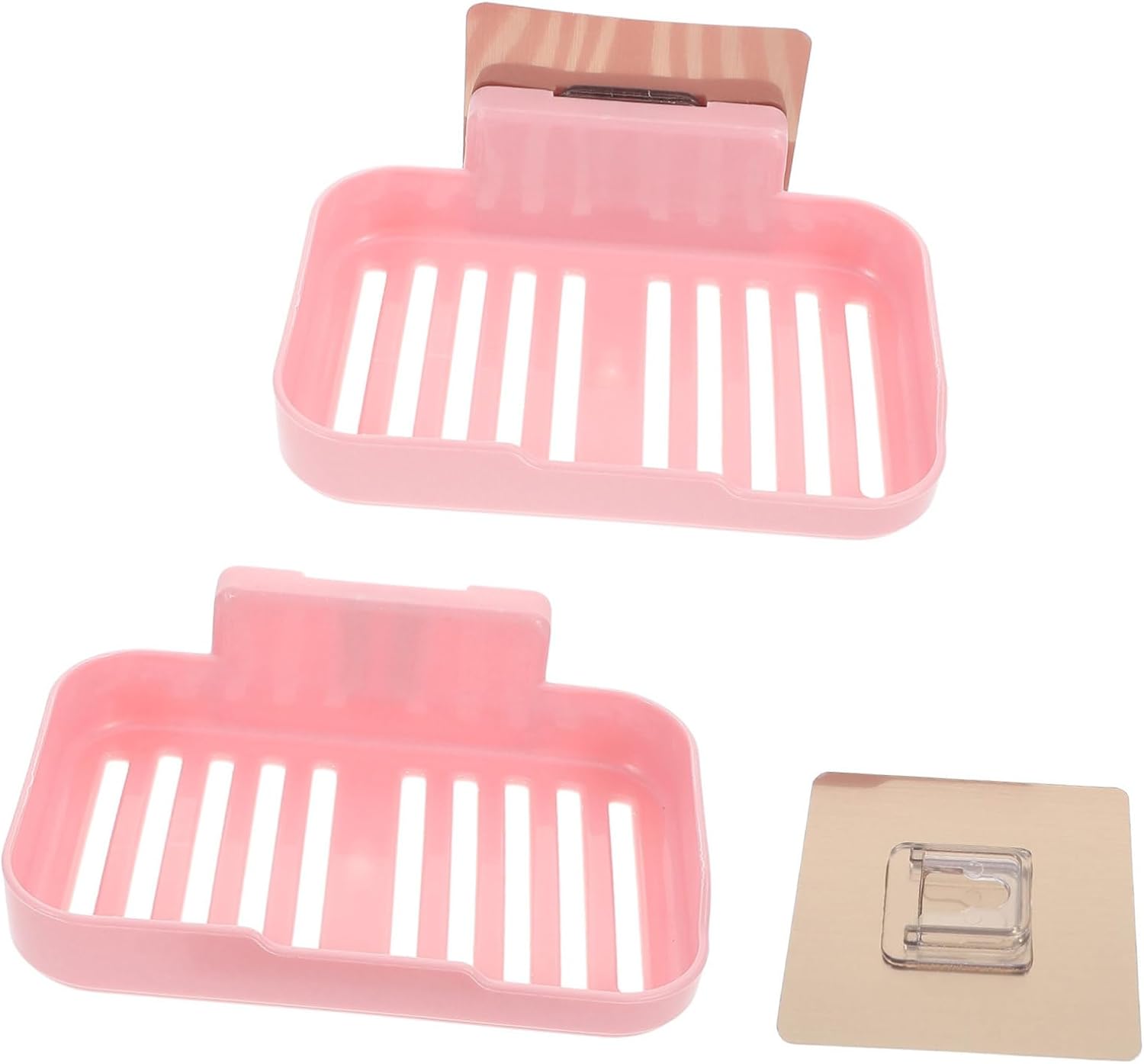 2pcs Wall-Mounted Soap Dish with Adhesive for RV Bathroom