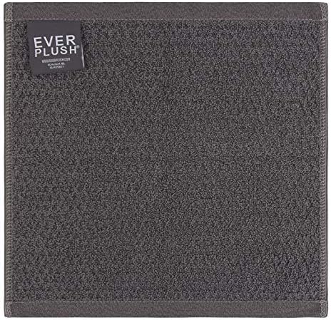 Everplush Diamond Jacquard 6-Piece Bath Towel Set Charcoal 1