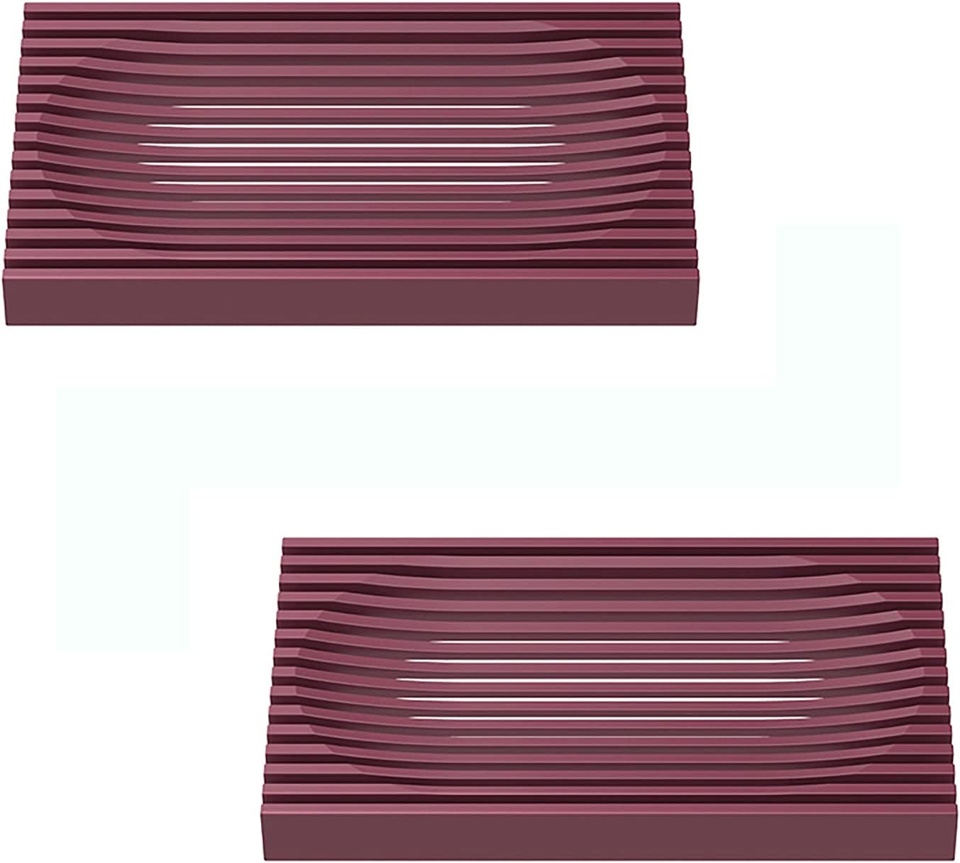 SHOUCAN Shower Soap Dish Red 2PCS