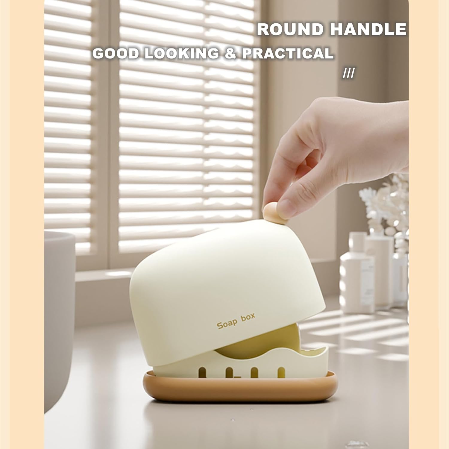 Chchmu Portable Soap Holder with Lid for Travel Hiking