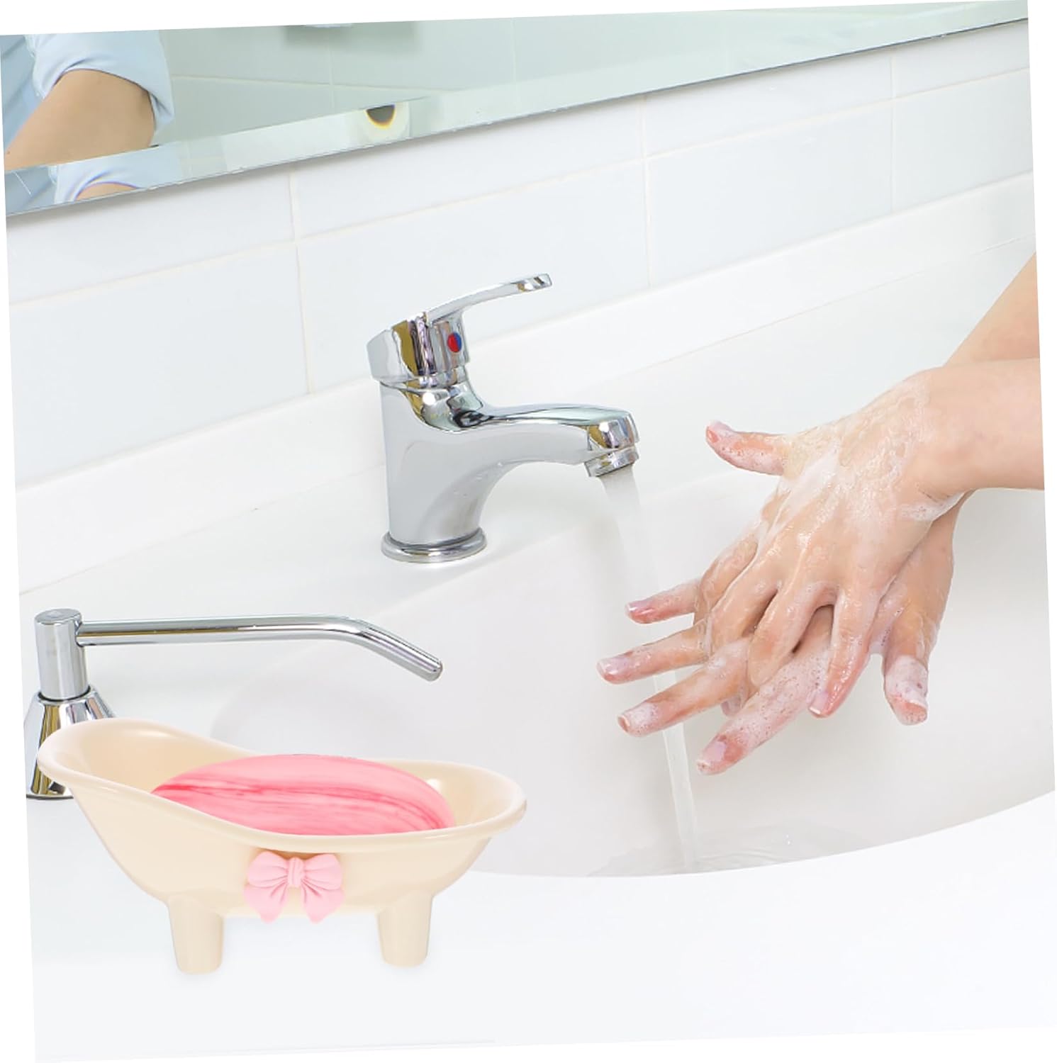 STOBAZA Self Draining Soap Dish for Bathroom and Kitchen