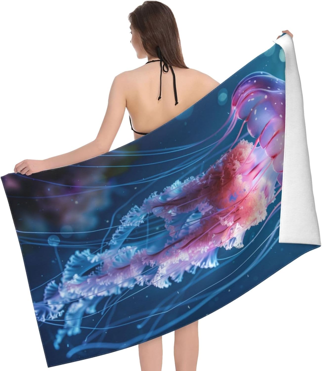 VANZEV Jellyfish Beach Towel - Quick Dry Microfiber