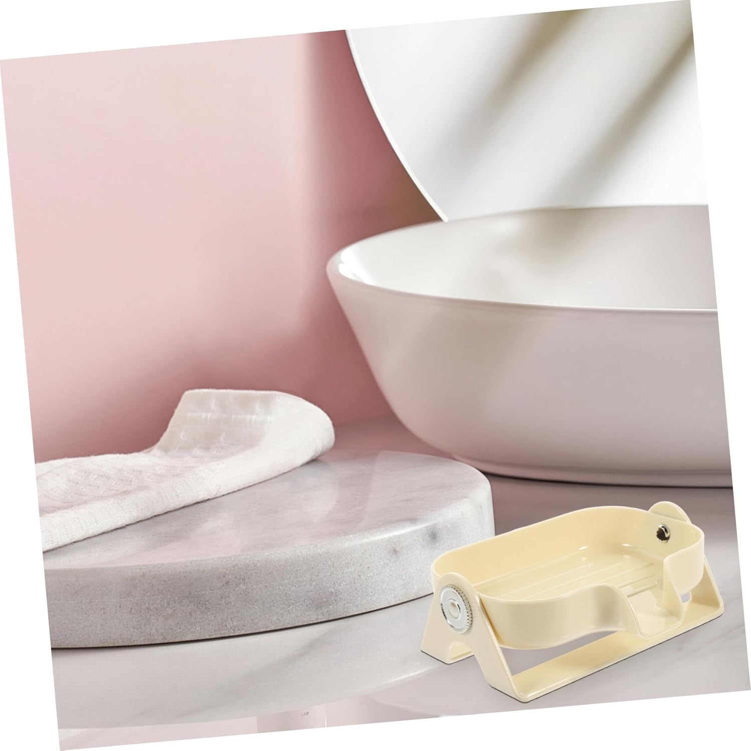 HOOTNEE Plastic Self-Draining Soap Dish Holder