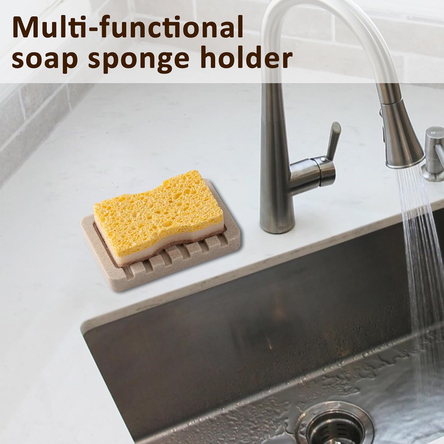 UHEY HOME Soap Dish Resin Bar Holder for Bathroom and Kitchen