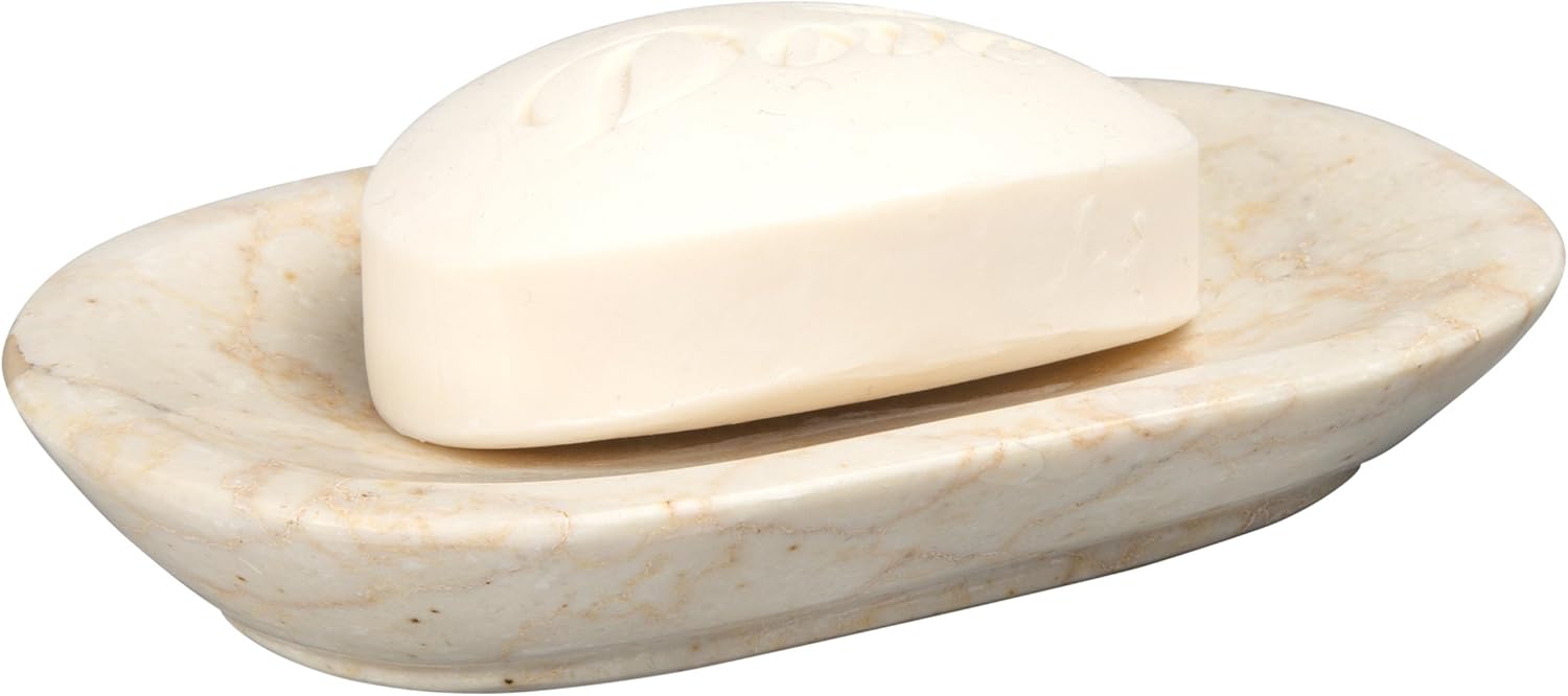 Creative Home Natural Champagne Marble Soap Dish Holder