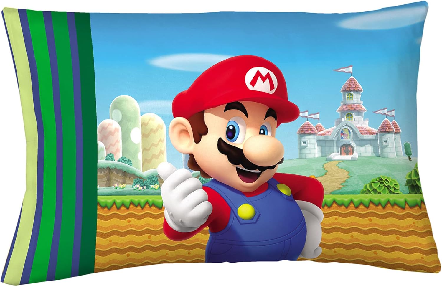 Franco Super Mario Cotton Towel Microfiber Pillowcase Set