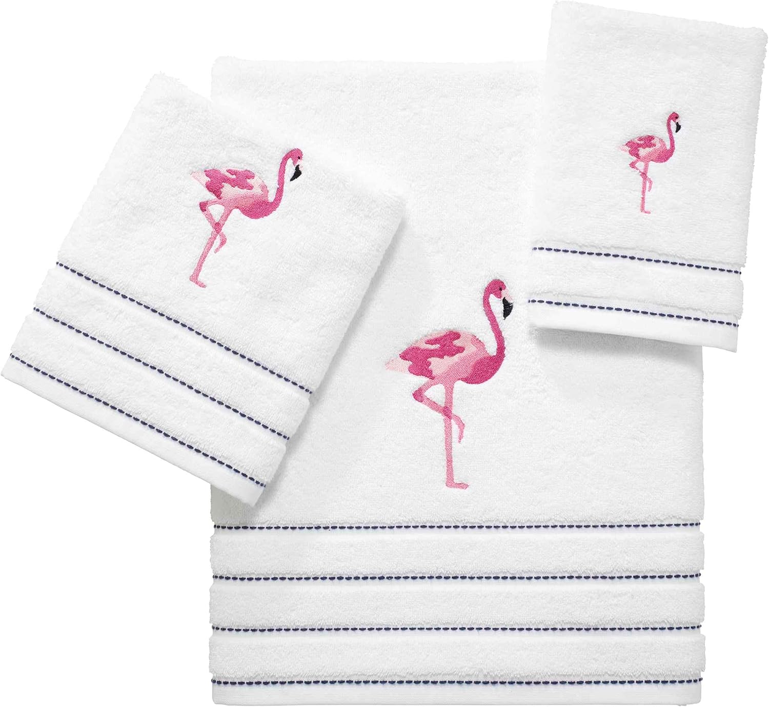 IZOD Bath Towel Set of 2 Flamingo Collection