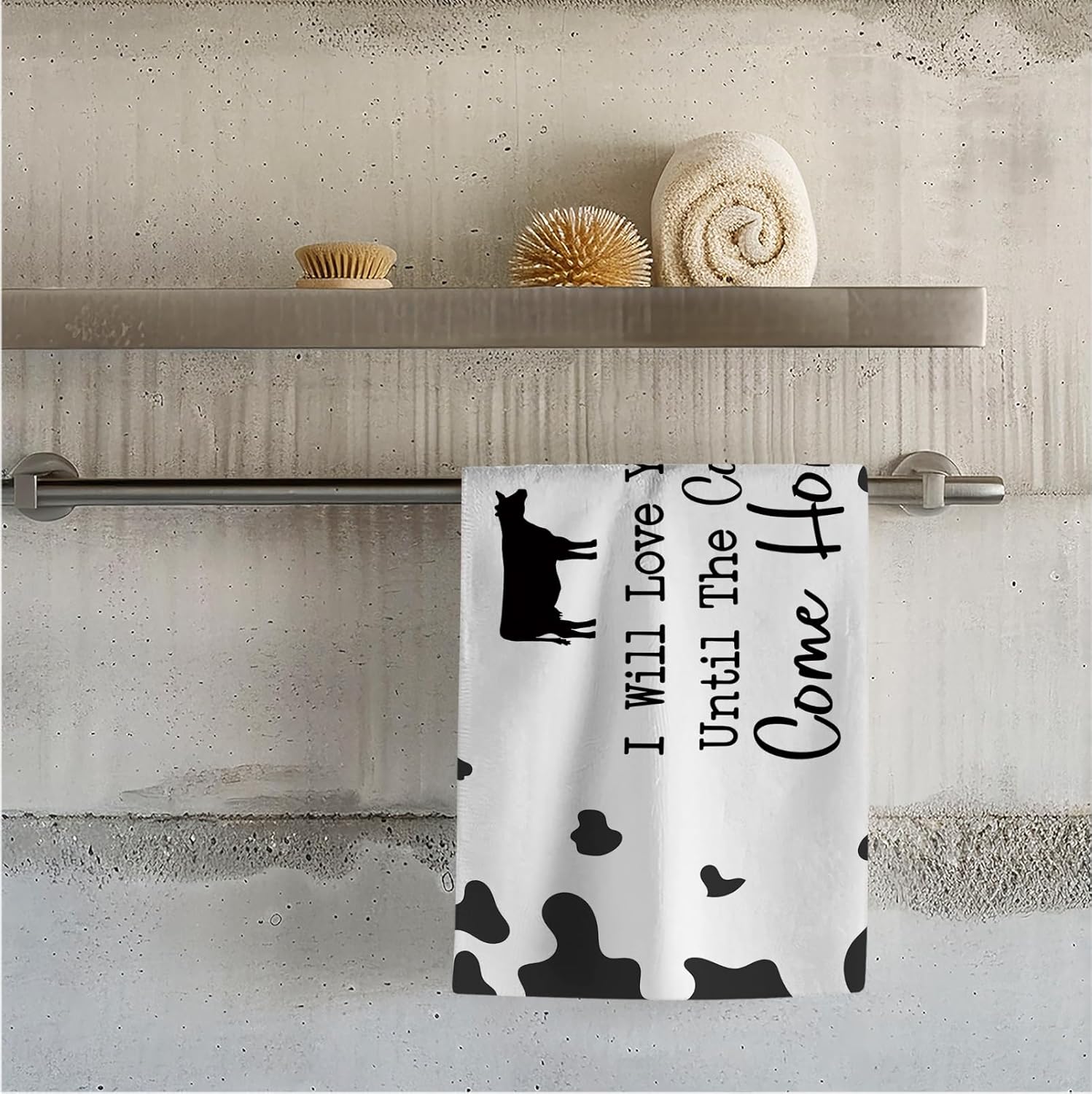 Ill Love You Till The Cows Come Home Beach Towel 29x60in
