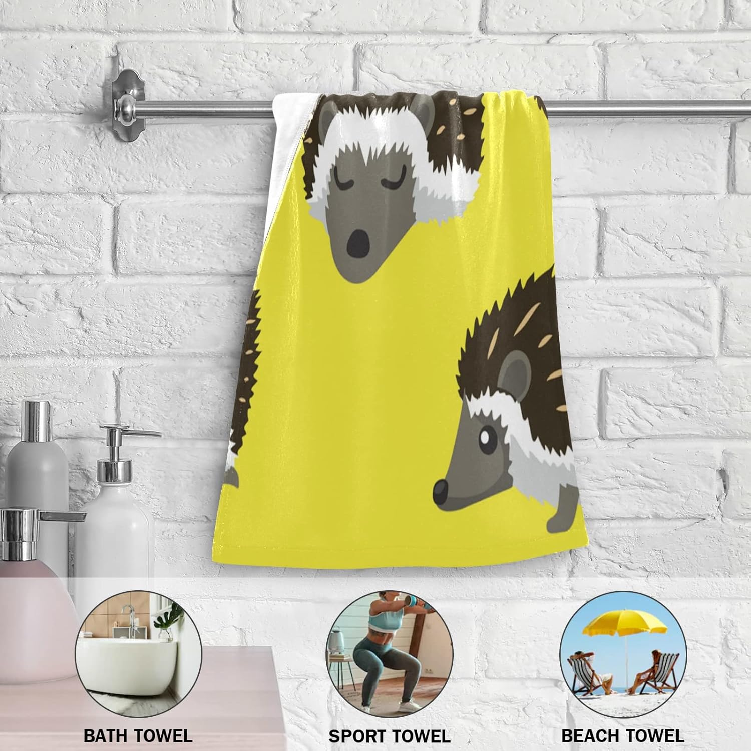 GEDAKO Hand Towels Set 2 pcs Soft Bath Towel