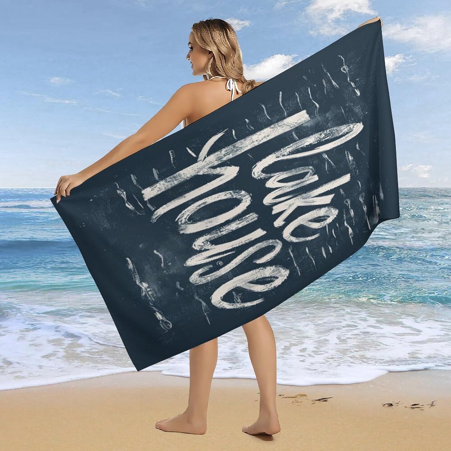 MaSiledy Lake House Beach Towel Fast Dry