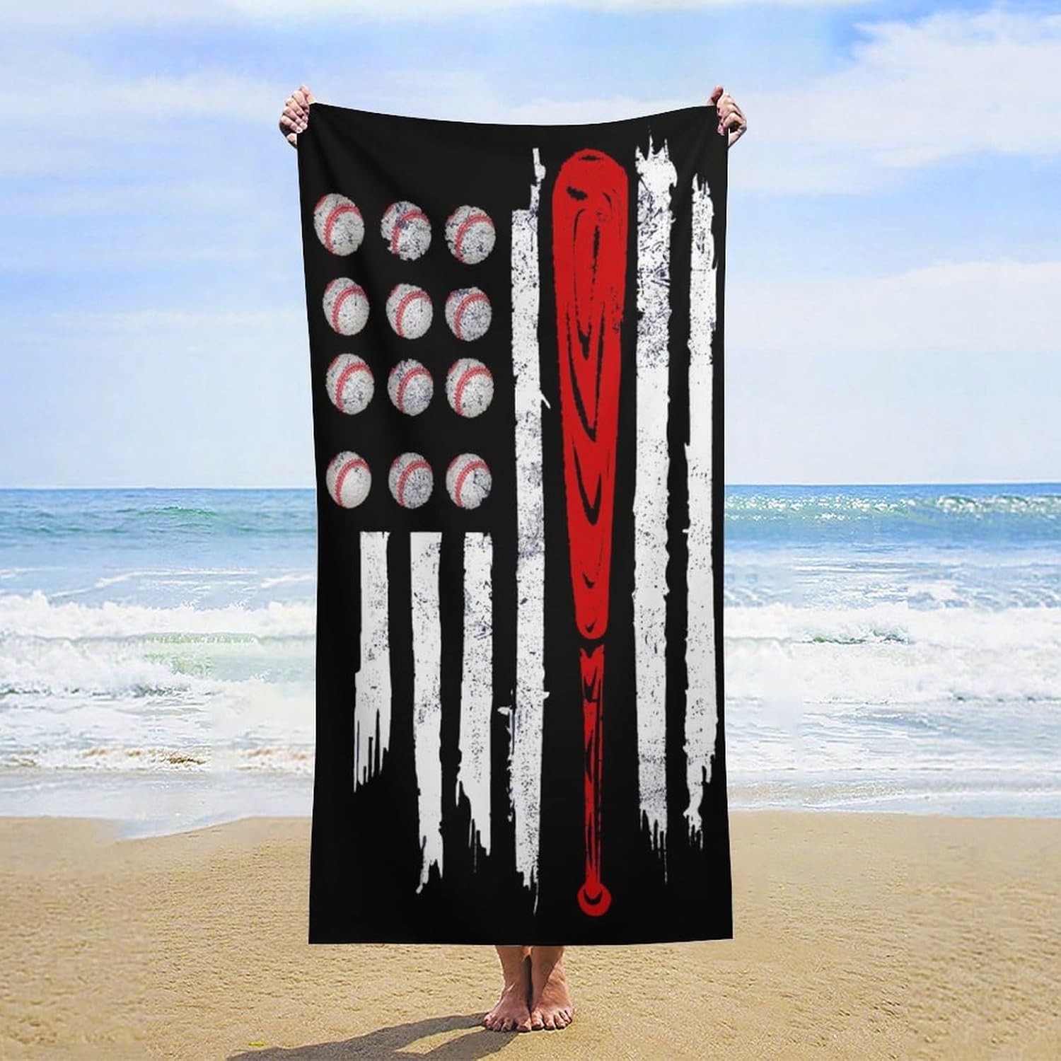 American Flag Microfiber Beach Towel Blanket