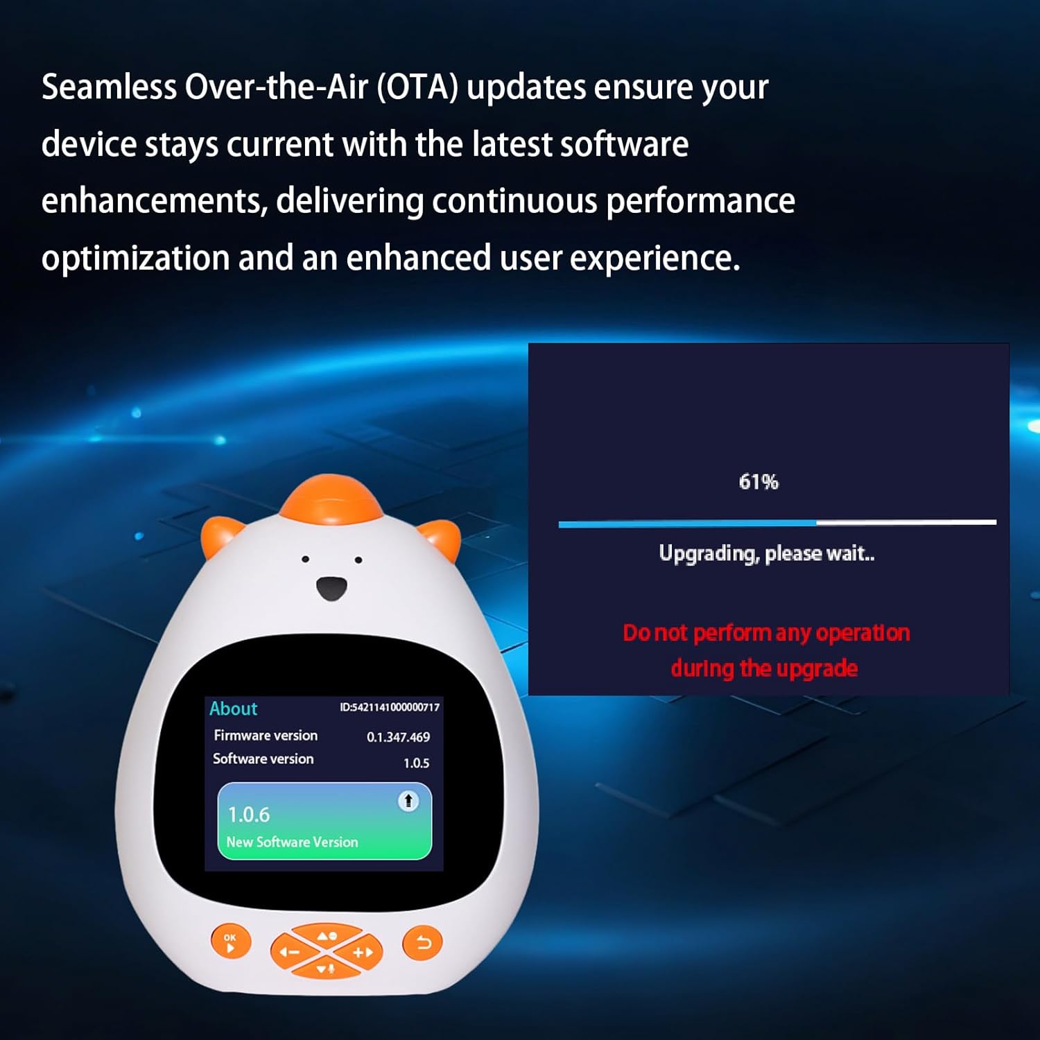 AI Voice Alarm Clock for Kids Sleep Trainer Smart Wake Clock