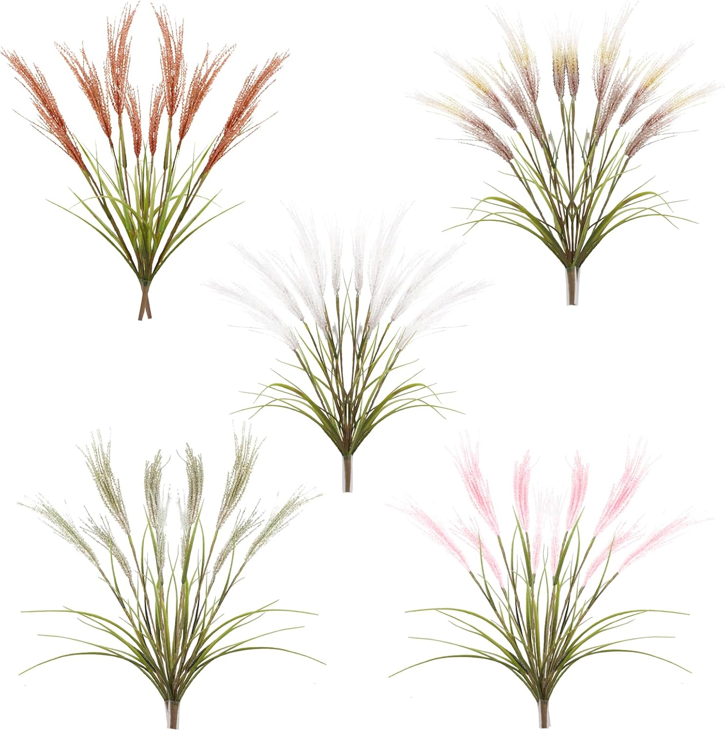 ZHDOKA 2PCS Artificial Reed Plants for Boho Wedding Decor