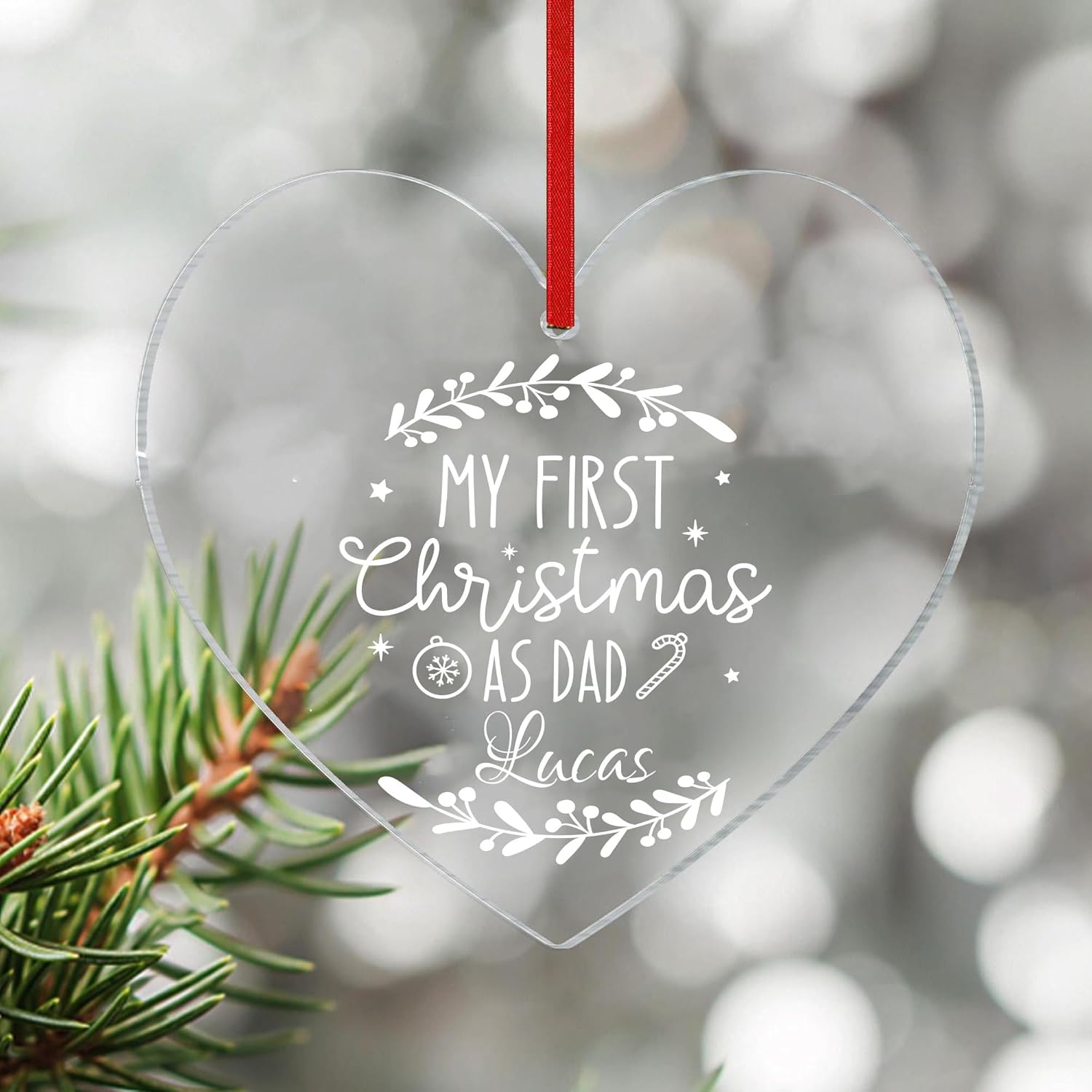 Personalized Babys First Christmas Ornament 2024 1