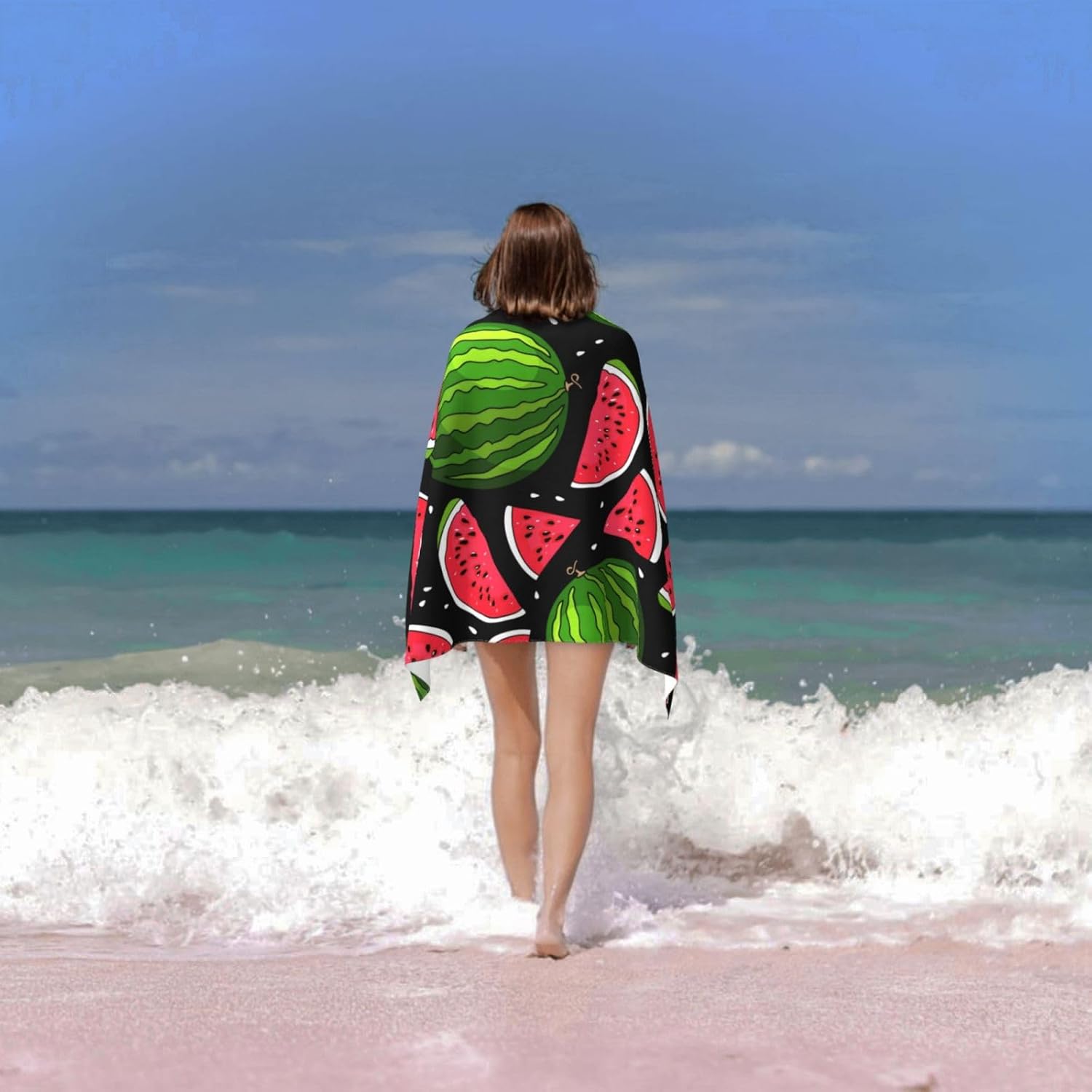 VOOHDDY Microfiber Watermelon Beach Towel