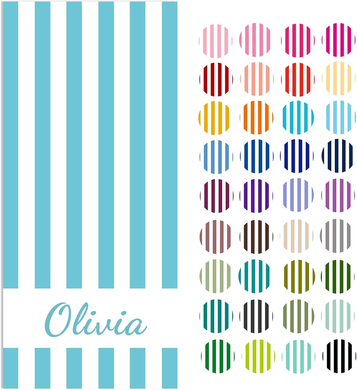 Personalized Beach Towels with Names for All Ages