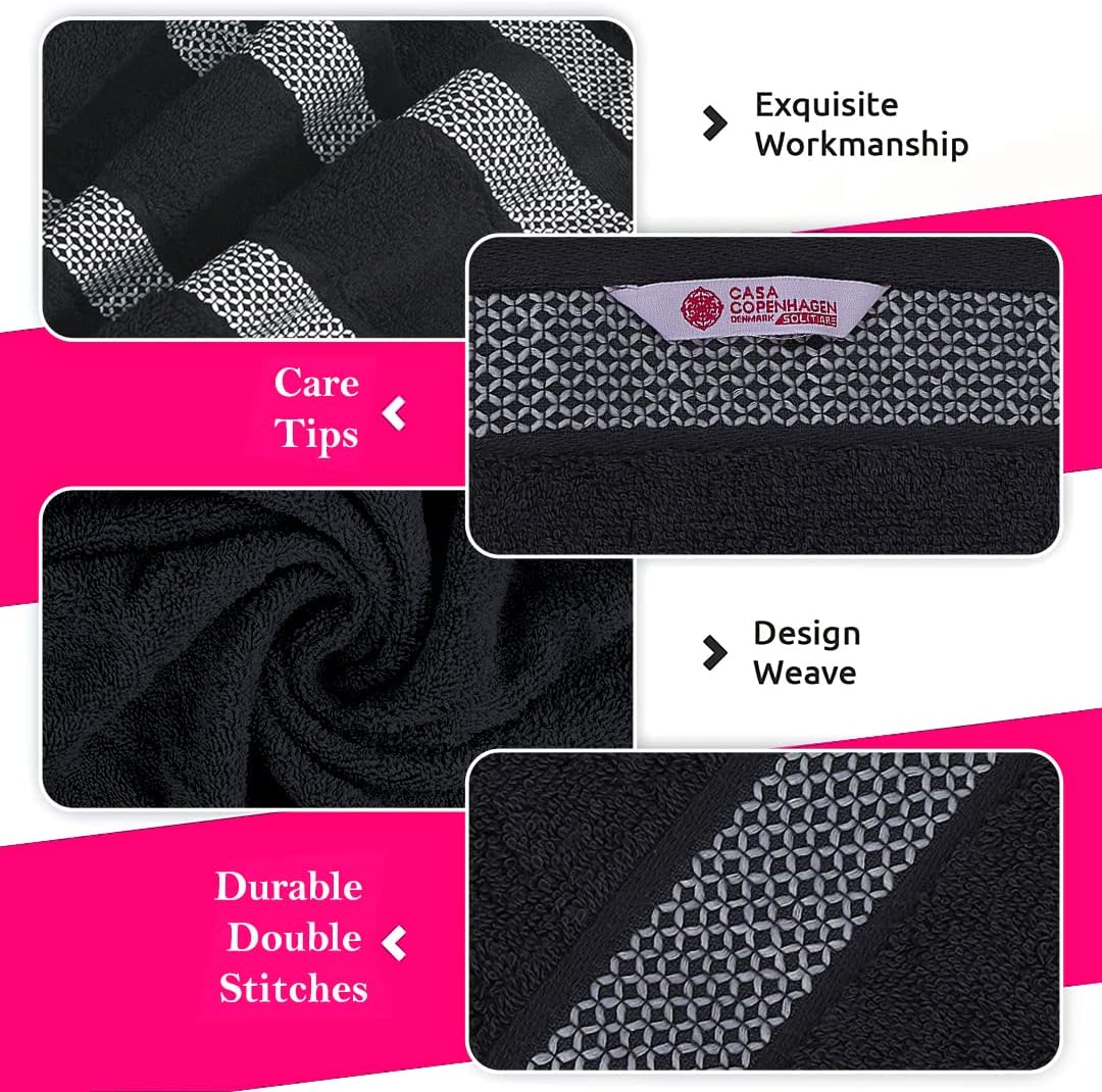 CASA COPENHAGEN Solitaire Towel Set - Pine Grey 2 Piece