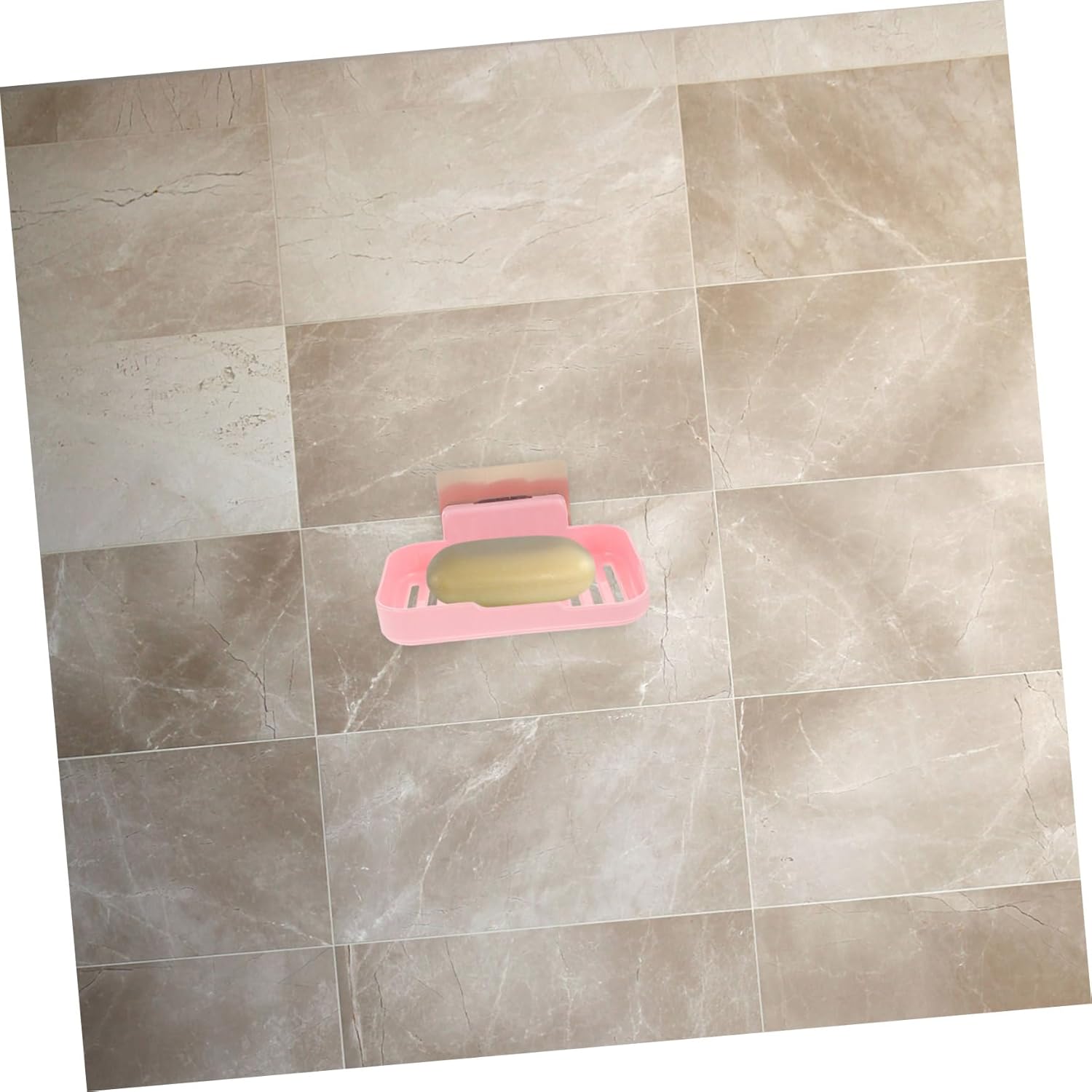 Healifty Wall-Mounted Soap Holder with Adhesive PP Material
