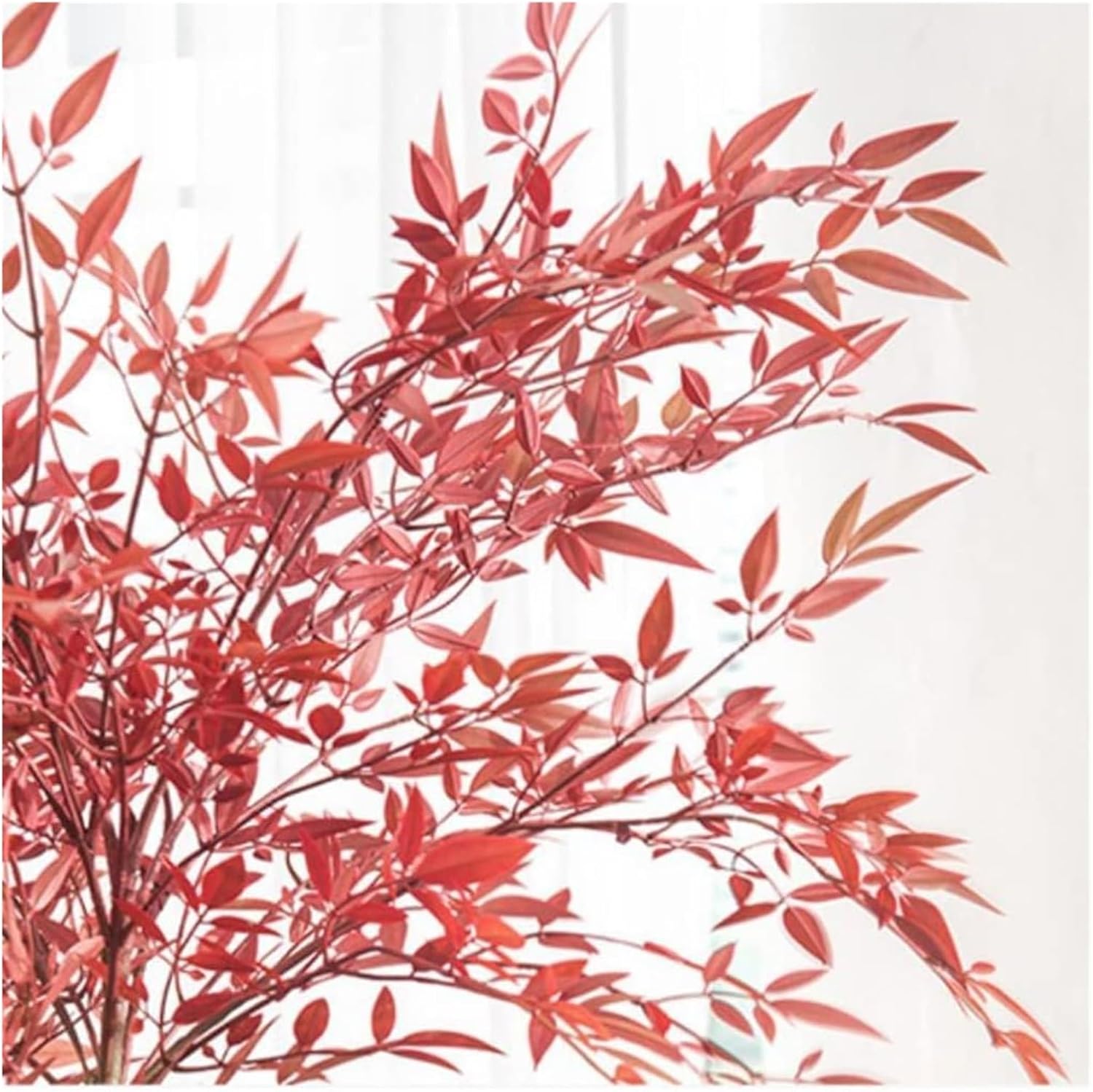 140cm Artificial Red Nandina Tree for Home Office Decor