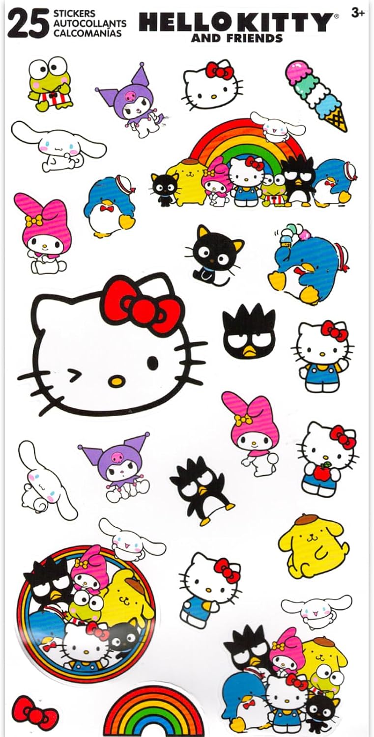 Sanrio Hello Kitty Beach Towel Set with 6 Microfiber Towels