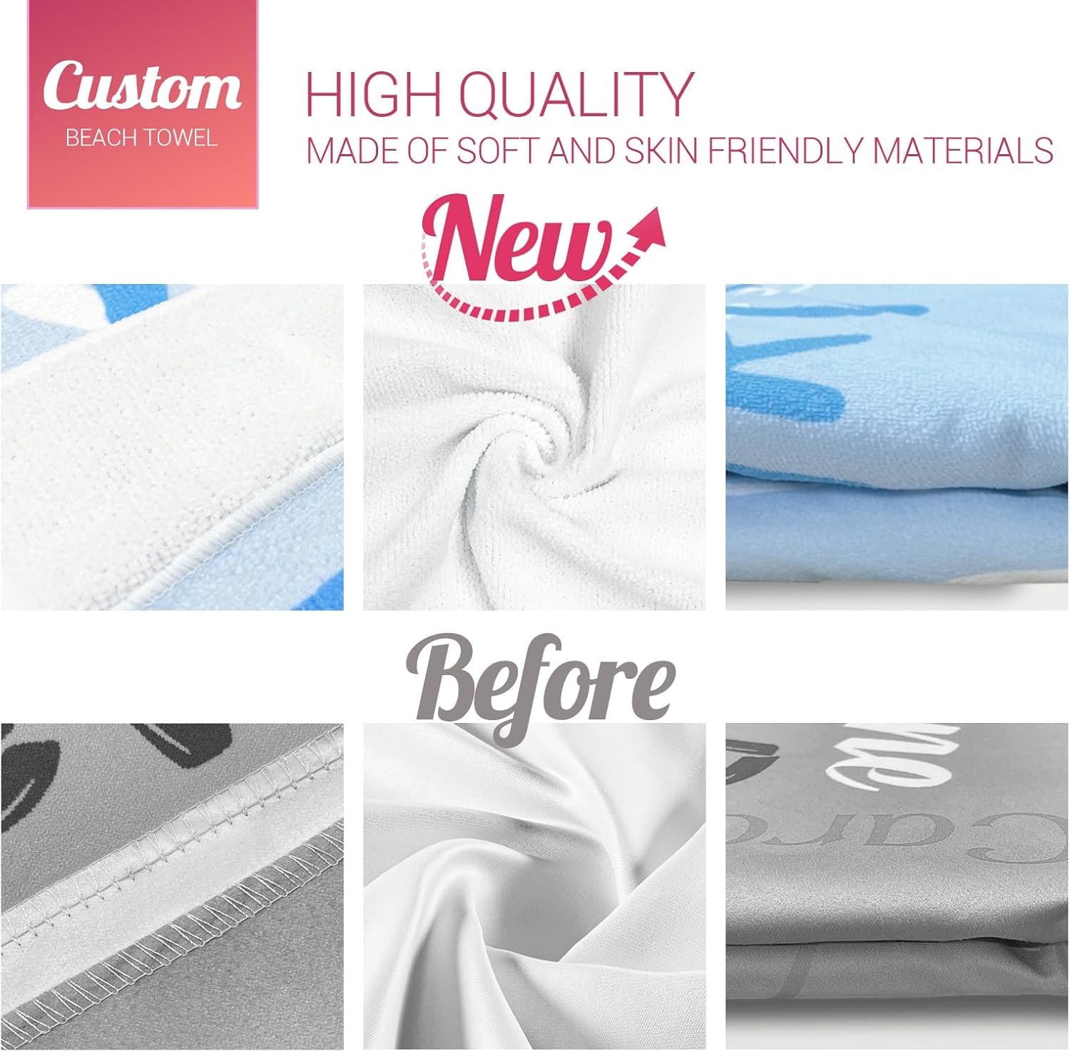 Personalized Beach Towels with Names for Kids 1