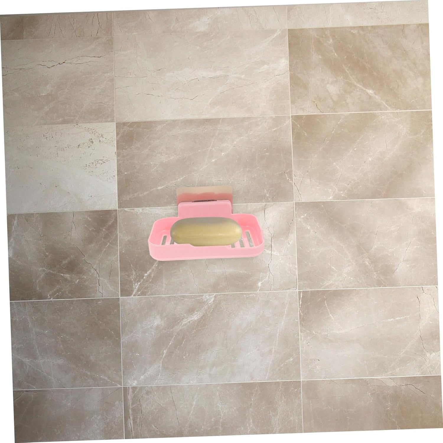 Space-Saving Bath Soap Dish Wall-Mounted Anti-Slip Adhesive Holder 1