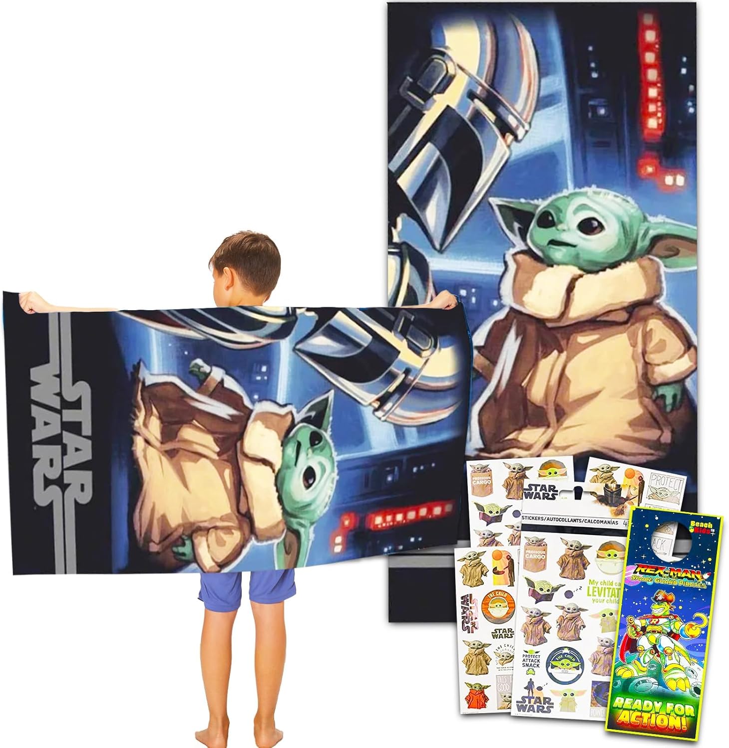 Ewbob Star Wars Baby Yoda Beach Towel Set 1