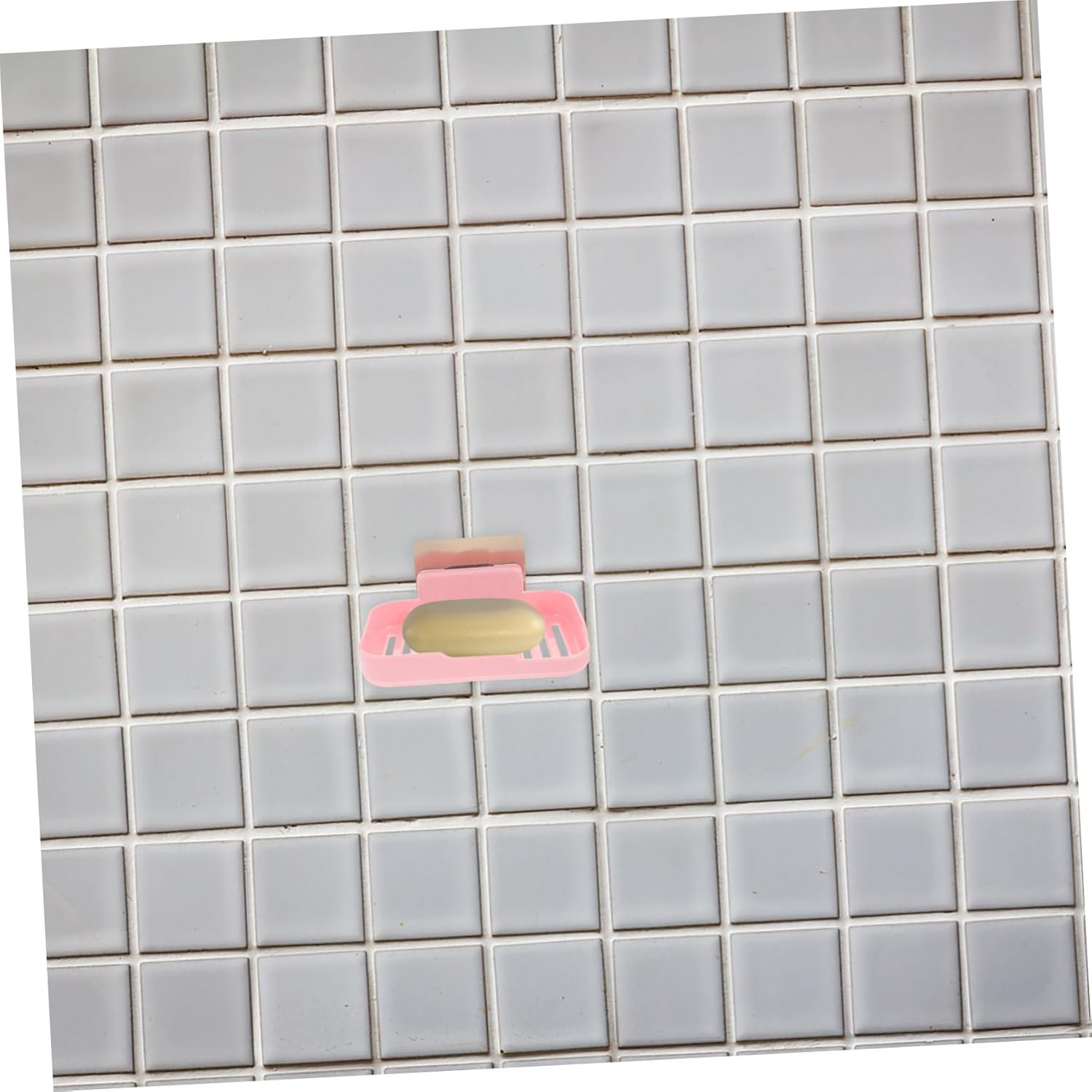Ciieeo 2Pcs Wall-Mounted Soap Dish with Adhesive Modern Design