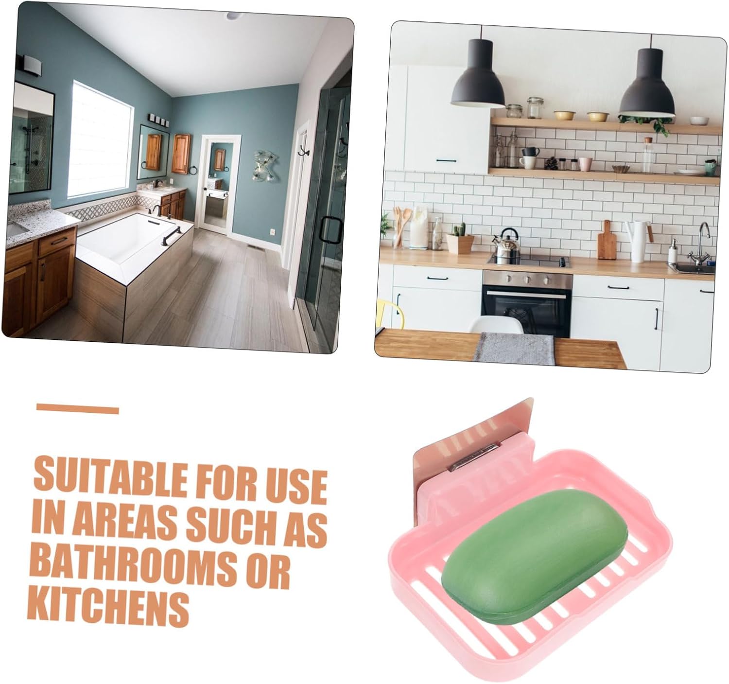 Zerodeko RV Bathroom Soap Dish Adhesive Holder
