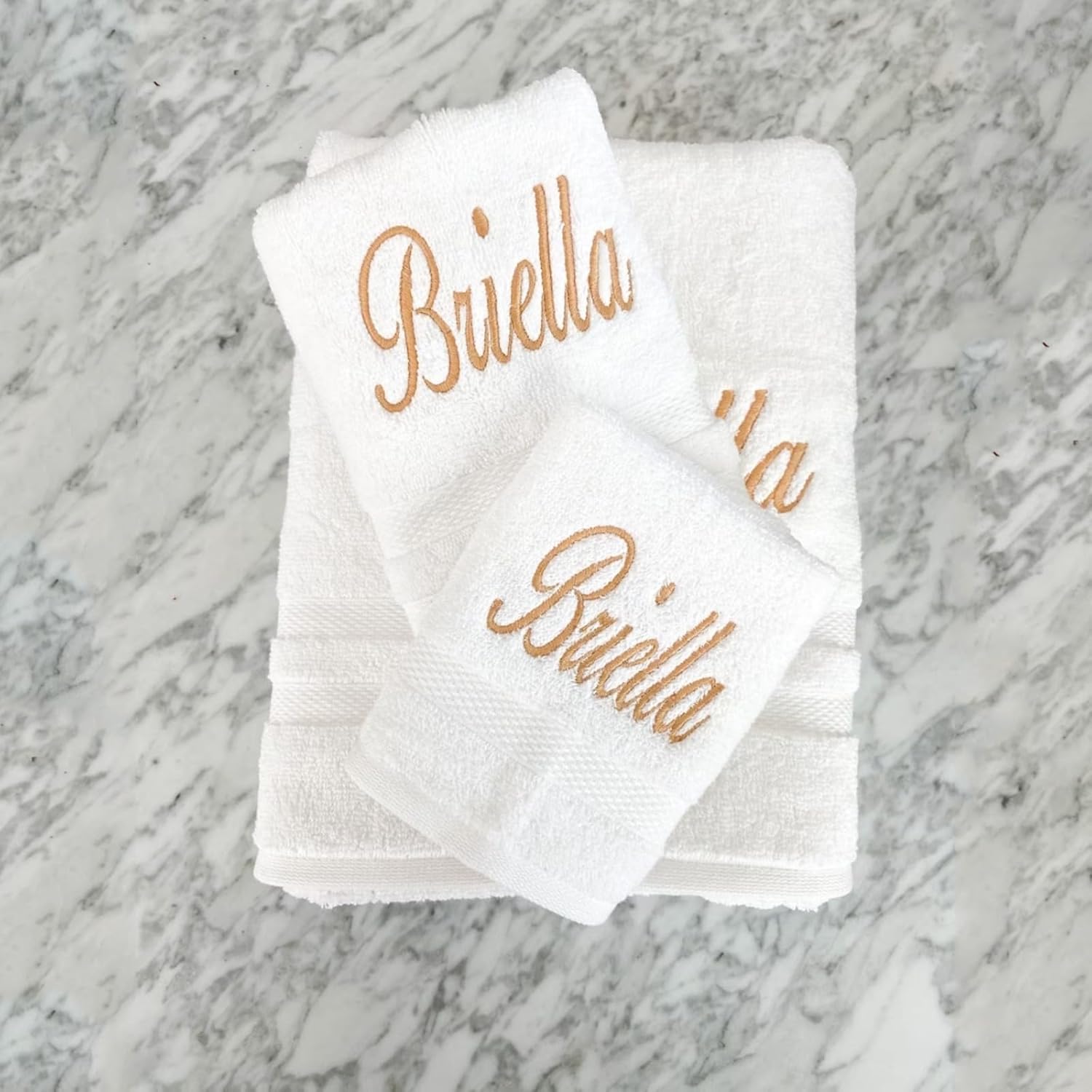 Personalized Embroidered Beach Towel with Name - Pink Medium
