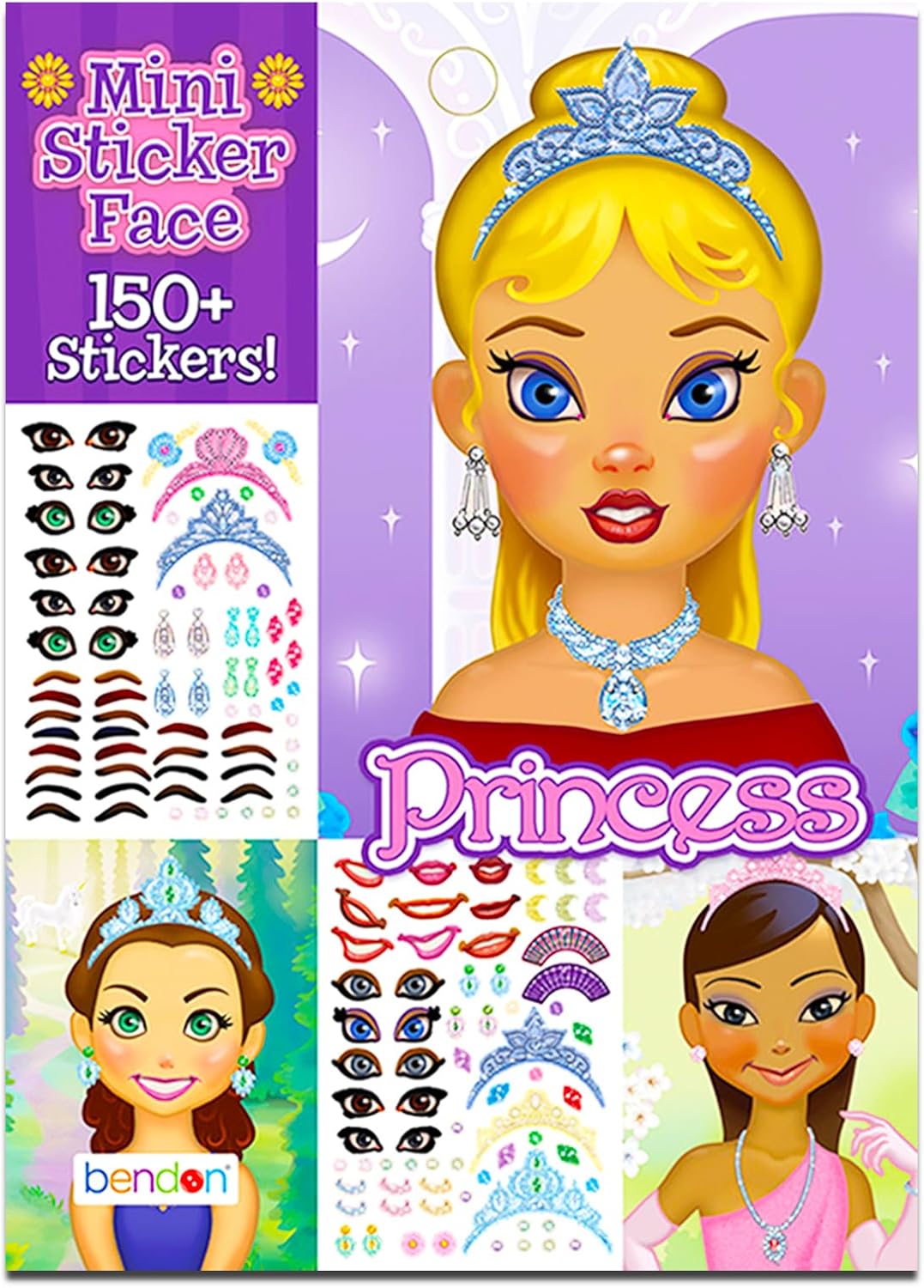 Disney Princess Beach Towel Set - 40x72 Microfiber Towel with Stickers More