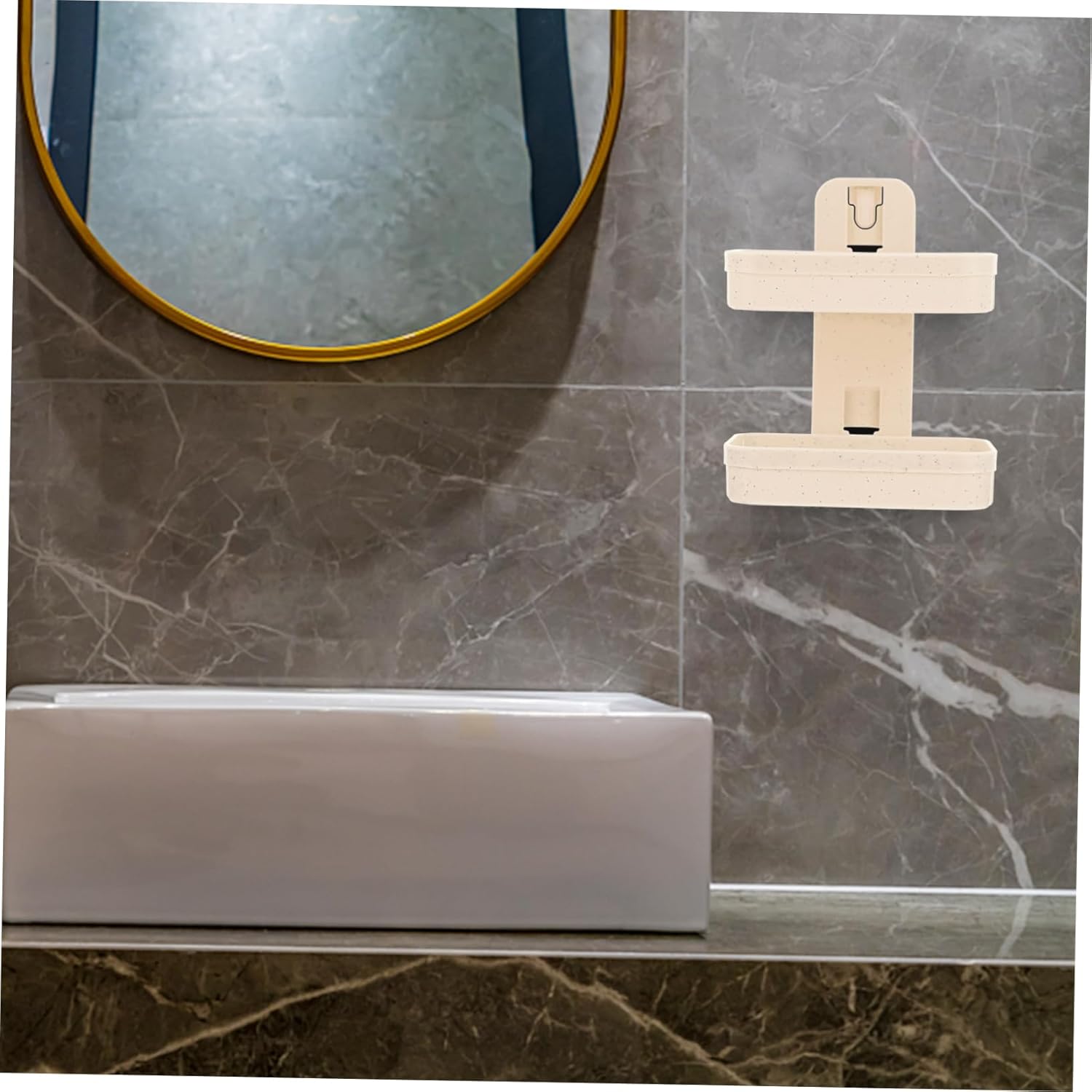 FONDOTIN Double Layer Wall Mount Soap Holder