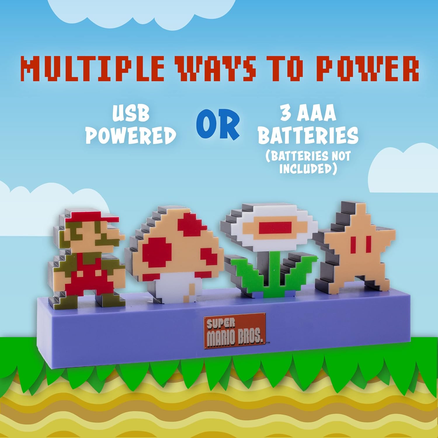 Super Mario Bros Icon Light Up Lamp
