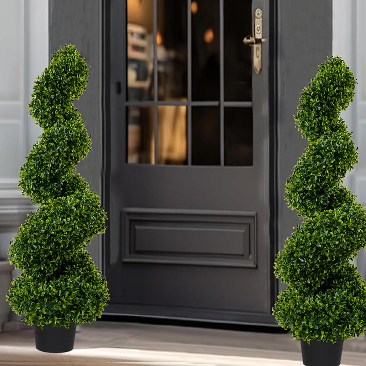 Sauqzoh 3ft Artificial Boxwood Topiary Tree